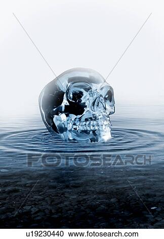 Crystal skull, computer artwork. View Large Photo Image Stock Image - Crystal skull, computer artwork.. Fotosearch