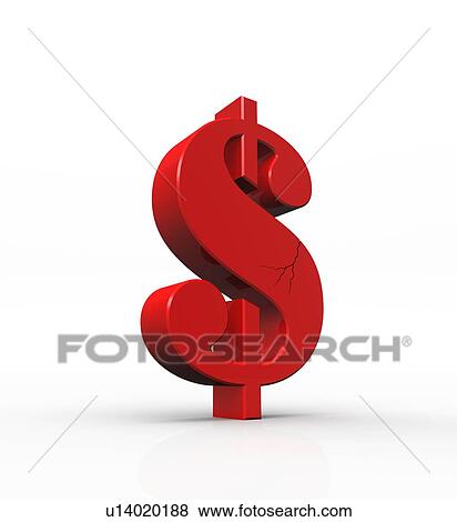 Stock Photo - Currency crash, conceptual artwork.. Fotosearch