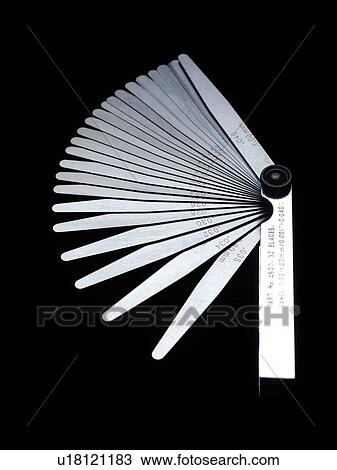 Stock Image - Feeler gauge.. Fotosearch
