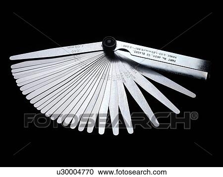 Stock Image - Feeler gauge.. Fotosearch