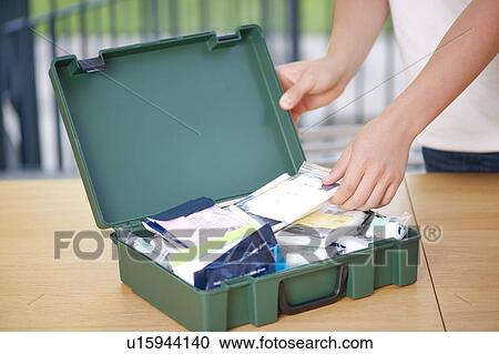 Stock Image - First aid box.. Fotosearch