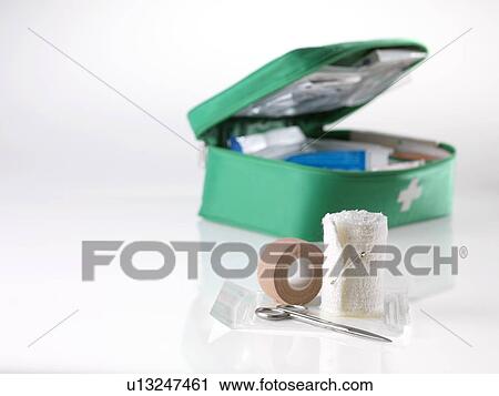 First aid kit. View Large Photo Image Stock Image - First aid kit.. Fotosearch