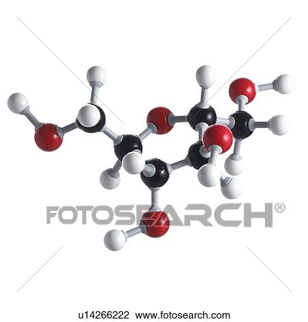Fructose sugar molecule. This is the ring structure. Atoms are represented as spheres and are colour-coded: carbon (black), hydrogen (white) and oxygen (red). View Large Photo Image Stock Image - Fructose sugar molecule. This is the ring structure. Atoms are represented as spheres and are colour-coded: carbon (black), hydrogen (white) and oxygen (red).. Fotosearch