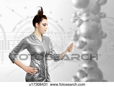 Stock Image - Future technology, conceptual image.. Fotosearch
