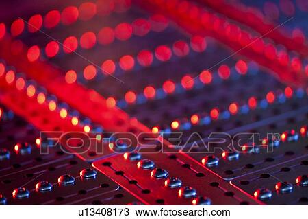 Stock Image - Genome sequencing machine. Close-up of part of a machine for automated size selection of genome fragments for sequencing. Photographed at the Genome Sciences Center, Vancouver, Canada.. Fotosearch
