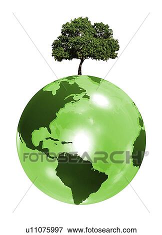 Green planet, conceptual computer artwork. View Large Photo Image Stock Photo - Green planet, conceptual computer artwork.. Fotosearch