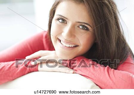 Happy teenage girl. View Large Photo Image Stock Image - Happy teenage girl.. Fotosearch