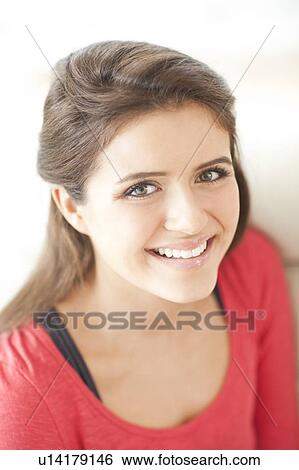 Happy teenage girl. View Large Photo Image Stock Photograph - Happy teenage girl.. Fotosearch