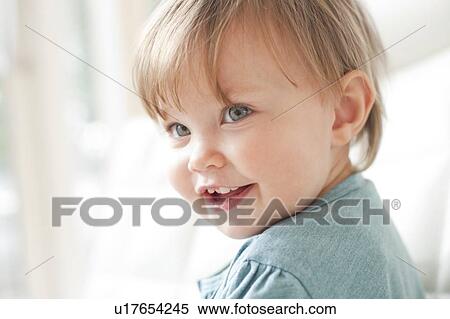 Happy toddler. Smiling 15 month old girl. View Large Photo Image Stock Photography - Happy toddler. Smiling 15 month old girl.. Fotosearch