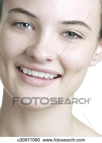 Stock Image - Happy young woman.. Fotosearch