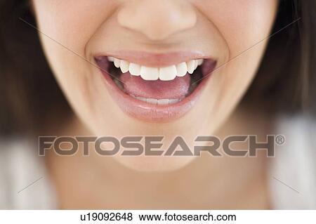 Healthy smile of a teenage girl. View Large Photo Image Stock Photo - Healthy smile of a teenage girl.. Fotosearch