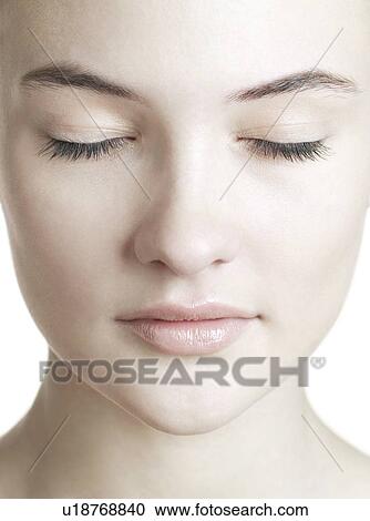 Stock Image - Healthy woman's face.. Fotosearch