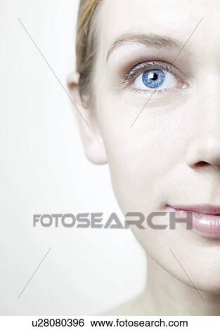 Healthy woman's face. View Large Photo Image Stock Photograph - Healthy woman's face.. Fotosearch