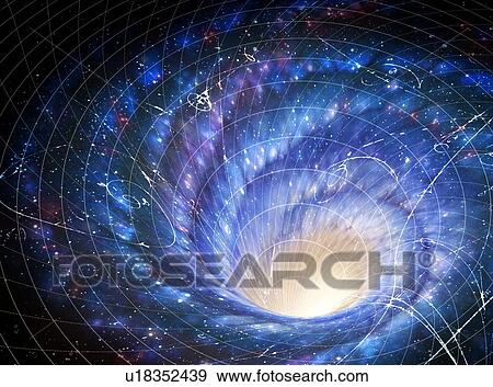 Illustration showing a galaxy as a giant whirlpool in space, and the galaxy's effect on that space. The image shows how the gravity of the galaxy warps the local space-time according to Einstein's theory of general relativity. In addition, the spin of our View Large Photo Image Stock Photo - Illustration showing a galaxy as a giant whirlpool in space, and the galaxy's effect on that space. The image shows how the gravity of the galaxy warps the local space-time according to Einstein's theory of general relativity. In addition, the spin of our. Fotosearch