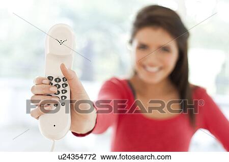 Stock Image - Landline phone.. Fotosearch
