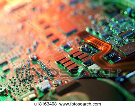 Stock Photo - Laptop circuit board.. Fotosearch