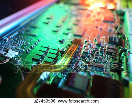 Stock Photograph - Laptop circuit board.. Fotosearch