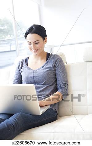 Laptop use. View Large Photo Image Stock Image - Laptop use.. Fotosearch