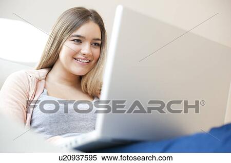 Stock Photography - Laptop use.. Fotosearch