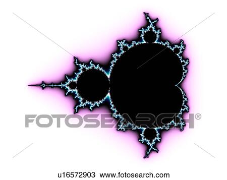 Stock Image - Mandelbrot fractal. Computer-generated image derived form a Mandelbrot Set.. Fotosearch
