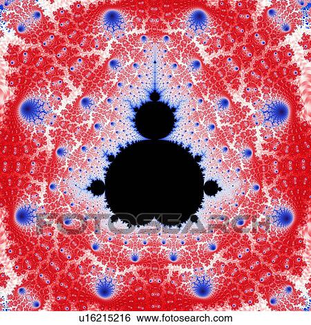 Stock Photograph - Mandelbrot fractal. Computer-generated image derived form a Mandelbrot Set.. Fotosearch
