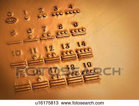 Maya numerals, computer artwork View Large Photo Image Stock Image - Maya numerals, computer artwork. Fotosearch
