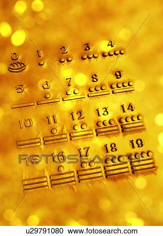 Maya numerals, computer artwork View Large Photo Image Stock Image - Maya numerals, computer artwork. Fotosearch