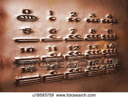 Maya numerals, computer artwork View Large Photo Image Stock Photo - Maya numerals, computer artwork. Fotosearch