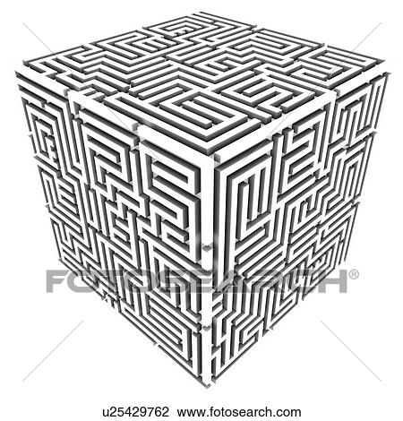 Stock Image - Maze, computer artwork.. Fotosearch