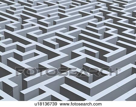 Maze, computer artwork. View Large Photo Image Stock Photo - Maze, computer artwork.. Fotosearch