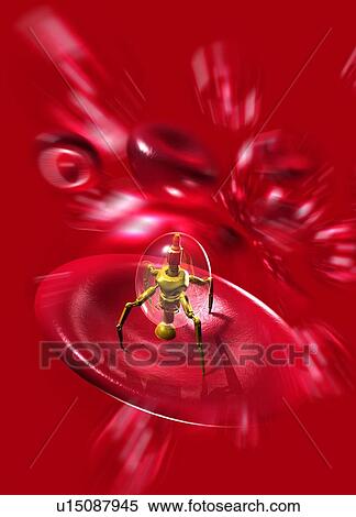 Stock Photography - Medical nanorobot, computer artwork.. Fotosearch