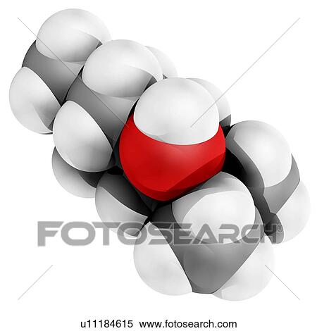 Menthol molecule, computer model. Atoms are represented as spheres and are colour-coded: carbon (grey), hydrogen (white) and oxygen (red). View Large Photo Image Stock Photography - Menthol molecule, computer model. Atoms are represented as spheres and are colour-coded: carbon (grey), hydrogen (white) and oxygen (red).. Fotosearch