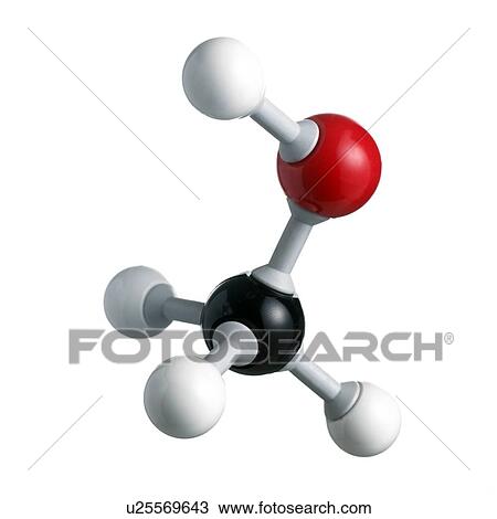 Methanol molecule. Atoms are represented as spheres and are colour-coded: carbon (black), hydrogen (white) and oxygen (red). View Large Photo Image Stock Image - Methanol molecule. Atoms are represented as spheres and are colour-coded: carbon (black), hydrogen (white) and oxygen (red).. Fotosearch