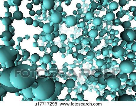 Stock Photo - Molecular model, computer artwork.. Fotosearch
