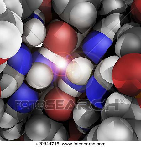 Molecular model, computer artwork. View Large Photo Image Stock Photography - Molecular model, computer artwork.. Fotosearch