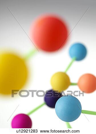 Stock Image - Molecular structure.. Fotosearch