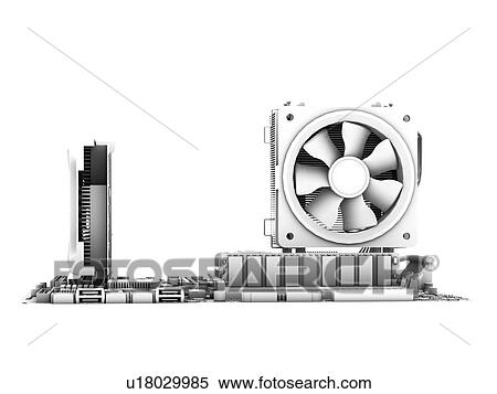 Motherboard. Computer artwork of the main circuit board (motherboard) of a personal computer (PC). Motherboard components include transistors, diodes, resistors, capacitors and inductors. Motherboards contain the main processing parts of a computer system View Large Photo Image Stock Photography - Motherboard. Computer artwork of the main circuit board (motherboard) of a personal computer (PC). Motherboard components include transistors, diodes, resistors, capacitors and inductors. Motherboards contain the main processing parts of a computer system. Fotosearch