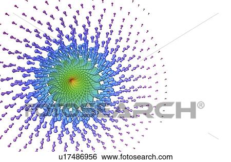 Stock Photograph - Nano particles, abstract computer artwork.. Fotosearch