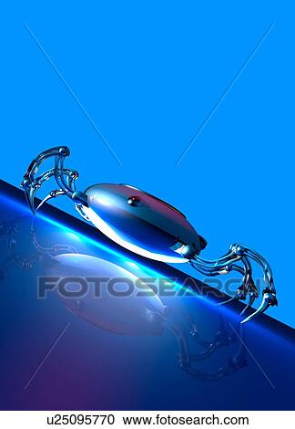Stock Image - Nanorobot, conceptual computer artwork.. Fotosearch