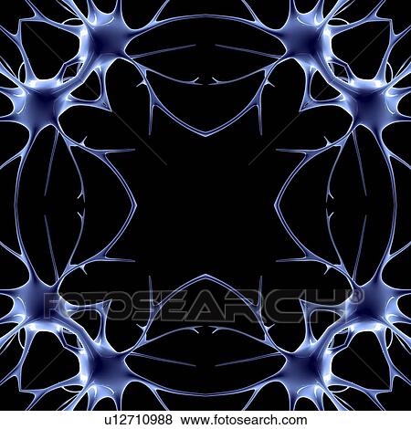 Stock Photo - Neurons, kaleidoscope artwork. Fotosearch
