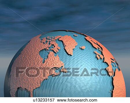 Northern Atlantic. Computer artwork of part of the Earth, focused on the northern Atlantic. View Large Photo Image Stock Photo - Northern Atlantic. Computer artwork of part of the Earth, focused on the northern Atlantic.. Fotosearch