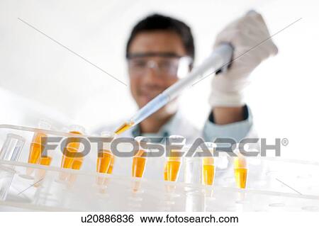 Pipetting. View Large Photo Image Stock Photograph - Pipetting.. Fotosearch