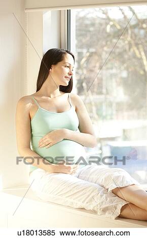 Stock Photography - Pregnant woman.. Fotosearch