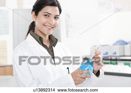Picture - School science teacher.. Fotosearch