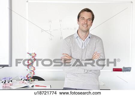 Picture - School science teacher.. Fotosearch