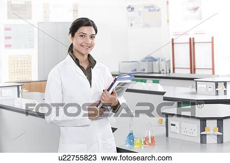 Stock Image - School science teacher.. Fotosearch