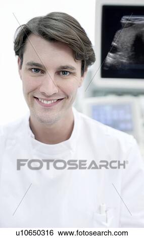 Sonographer. View Large Photo Image Stock Photograph - Sonographer.. Fotosearch