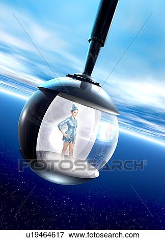Stock Photo - Space tourism, composite image.. Fotosearch