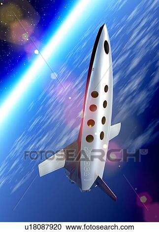 Stock Image - Space tourism, computer artwork.. Fotosearch
