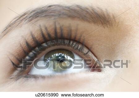 Stock Image - Teenage girl's eye.. Fotosearch